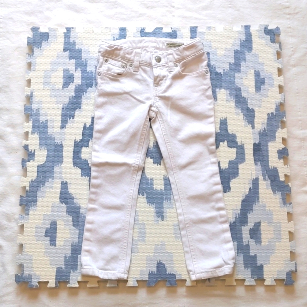 RALPH LAUREN CHILDREN'S WHITE JEANS 3t